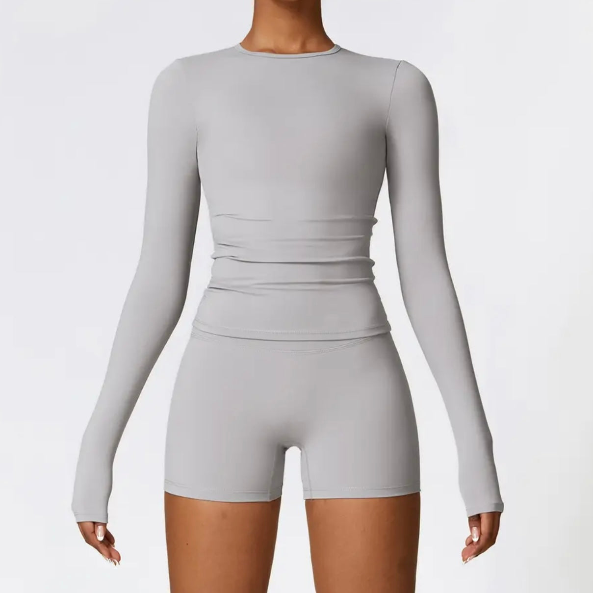 Skin Long Sleeve Short Set +5 colours